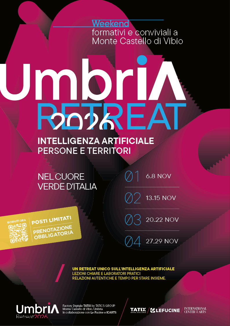 Grafica ufficiale di UmbrIA Retreat 2026