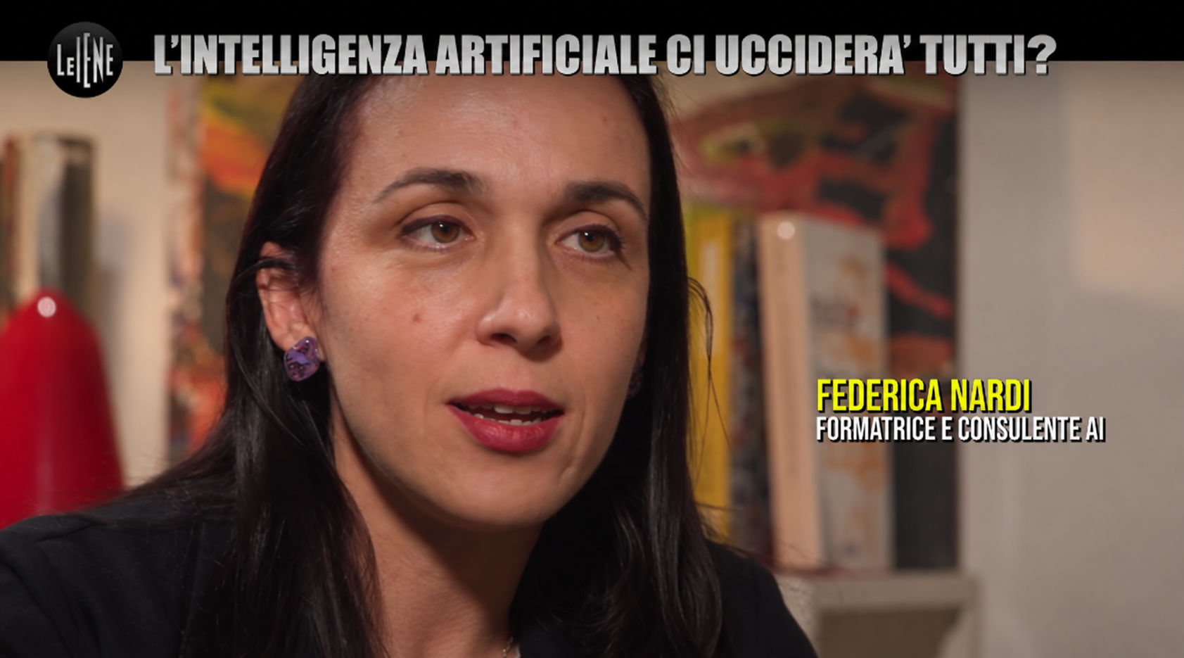 Federica Nardi nel servizio delle Iene, fotogramma a 03:29